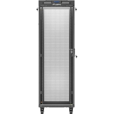 Lanberg rack cabinet 19" free-standing 37U/600X600 (FLAT PACK) with mesh door LCD black (FF01-6637-23BL)