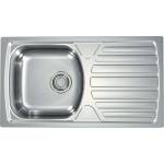 Alveus Basic - Мивка 78x44 см, отвод 9 см, неръждаема стомана 1136539 (1136539) Мивка за вграждане