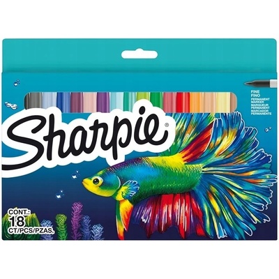 Sharpie Permanentní popisovač Fish sada 18 ks 2001