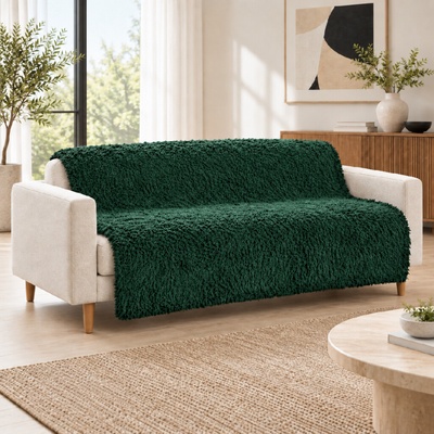 MyBestHome GOLD Přehoz na sedačku a pohovku TERCA zelený 170x210 cm