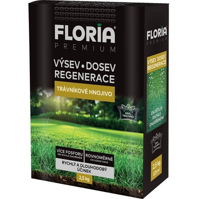 Agro FLORIA trávníkové pro výsevy, dosevy a regeneraci 2,5 kg