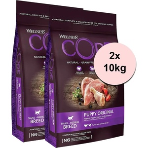 Wellness Core Dog S/M Puppy Turkey & Chicken 2 x 10 кг