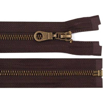 Staromosazný zip No 5 délka 90 cm bundový Varianta: 304 hnědá, Balení: 1 ks