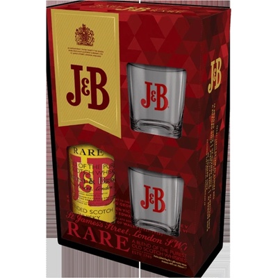 J&B Rare с две чаши - бленд шотландско уиски 700ml