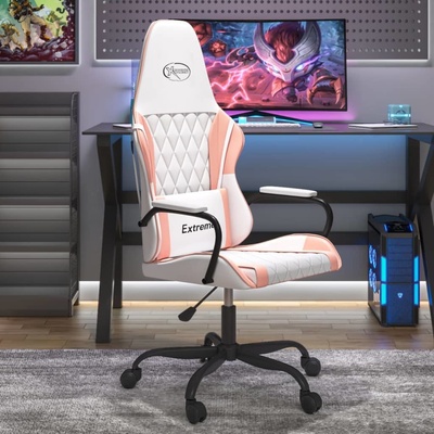 vidaXL bílá a růžová umělá kůže 3143784