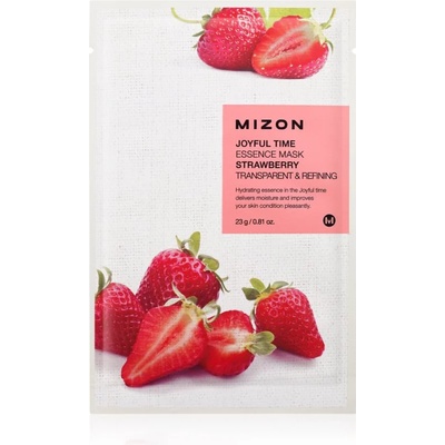Mizon Joyful Time Strawberry платнена маска с омекотяващ ефект 23 гр