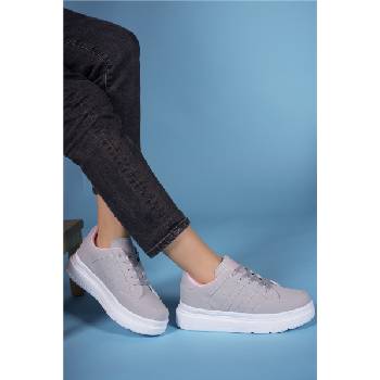 Riccon Дамски спортни обувки 00121013 - Сиви с Розов #402562 (402562_Сив)