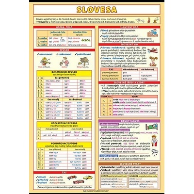 Slovesa - výukový plakát XL