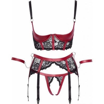 Cottelli Bondage Matte lace breast lift set