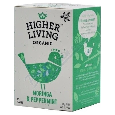 Higher Living byl.čaj Máta s moringou BIO 15 x 1,46 g