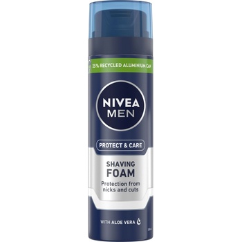 Nivea Men Пяна за бръснене Protect & Care, 200 ml