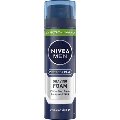 Nivea Men Пяна за бръснене Protect & Care, 200 ml