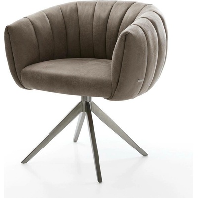 Delife Jada-Flex mikrovlákno taupe vintage křížová podnož široká grafitová taštičkové pružiny