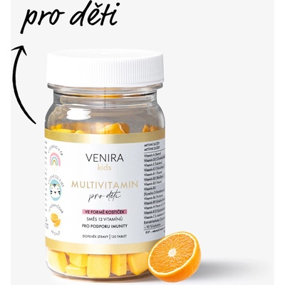 Venira kids Multivitamin pomeranč 120 tablet