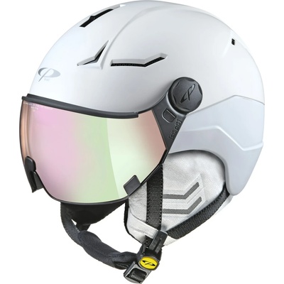 CP Helmets Дамска ски каска Cp helmets Women's Coya+ Ski helmet - Snowwhite Soft Touch / Glas: Vario WP Mirror - размер 53-55 cm (418-1119-0211)