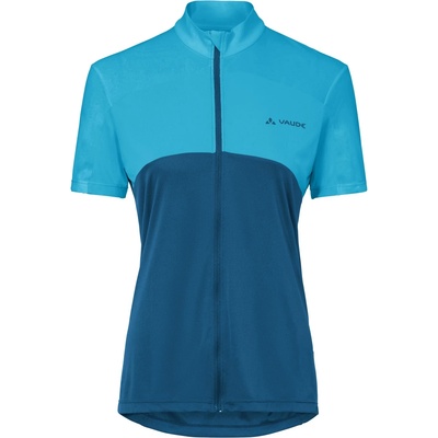 Vaude Дамска фланелка с къс ръкав за колоездене Vaude Women's Matera Full Zip Tricot Cycling jersey - Shore Blue - размер 44 (EU) (156-1318-1116)