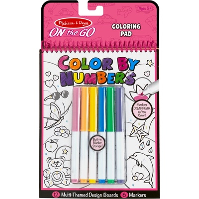 Melissa & Doug - Книжка за оцветяване по номера - Розова