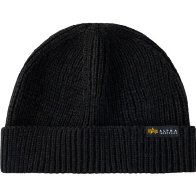 Alpha Industries Dockers Beanie čiapka black čierna