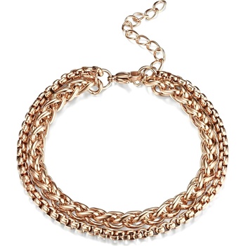 HARAHU Гривна EA-32656 Double - Златна / Розова KP32656 (EA-32656)