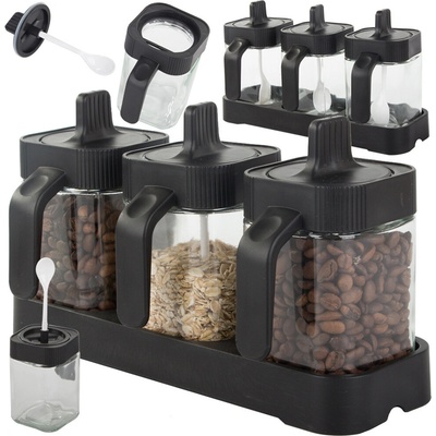 JIPOS Skleněné kořenky + lžičky 3 ks