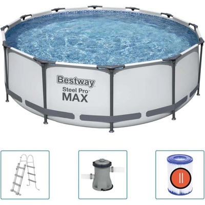 Bestway Steel Pro MAX Комплект плувен басейн, 366x100 см (B.V.)