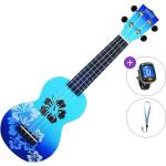 Mahalo Hibiscus Basic SET Hibiscus Blue Burst Сопрано укулеле (MD1HB-BUB-BASIC-SET)