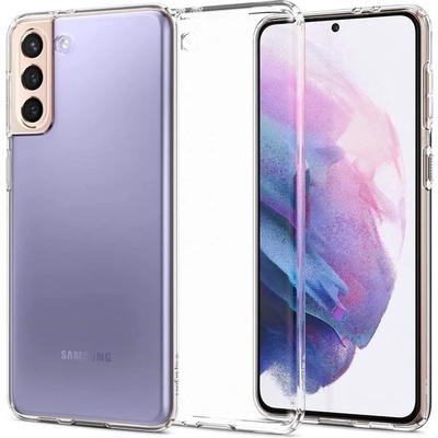Spigen Противоударен Силиконов Калъф за Samsung S21 Plus, Spigen Liquid Crystal Case, Прозрачен (ACS02383)