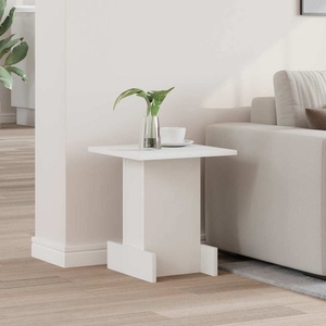 vidaXL Крайна масичка Бяло 35, 5 x 35 x 40 см Инженерна дървесина (891208)