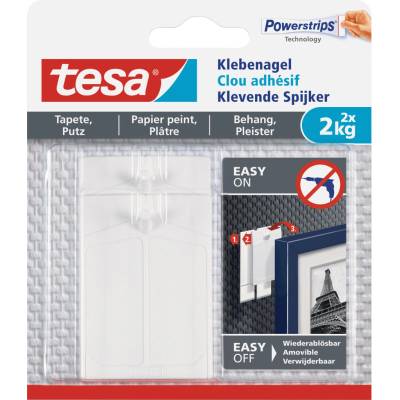 tesa 77776 tesa® lepiaci klinec biela Množstvo: 2 ks