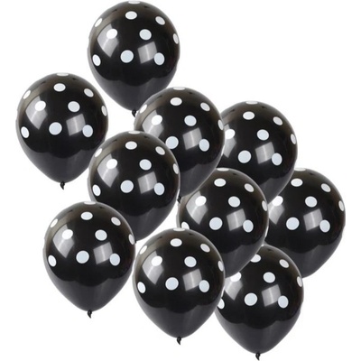 Partydeco Balónky černá latexové 30 cm
