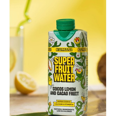 Kumasi Super ovocná voda kokosová voda citrón kakao 330 ml