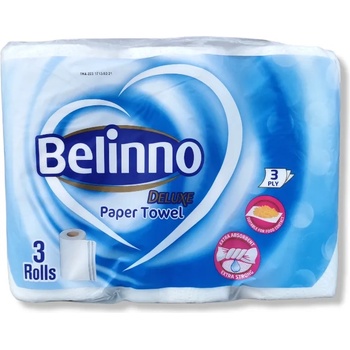Belinno кухненска ролка, Бяла, 3 пласта, 3 броя х 145гр