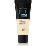 Maybelline new york Fit Me! Matte+Poreless матиращ фон дьо тен за нормална към мазна кожа цвят 101 True Ivory 30ml