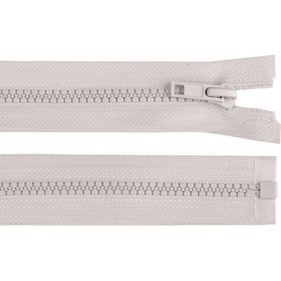Kostěný zip No 5 délka 50 cm bundový, malé, 310 šedá světlá