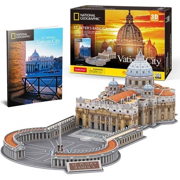 CubicFun CubicFun Пъзел 3D National Geographic Vatican St. Peter' s Basilica 101ч