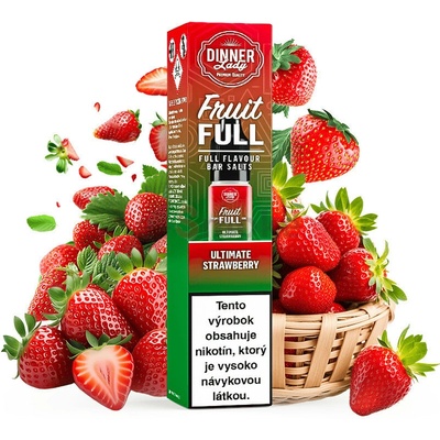 Dinner Lady BAR SALTS Fruit FULL Ultimate Strawberry 10 ml 20 mg