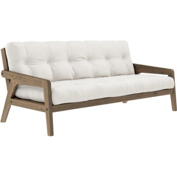 sofa GRAB by Karup 100*200 cm carob hnědá + futon natural 701