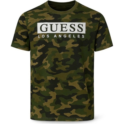 Guess pánské tričko Greg Camo Reflective Tee