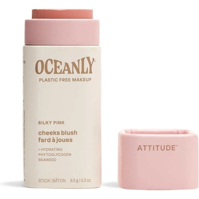 Attitude Oceanly Tuhá krémová tvářenka Silky Pink 8,5 g