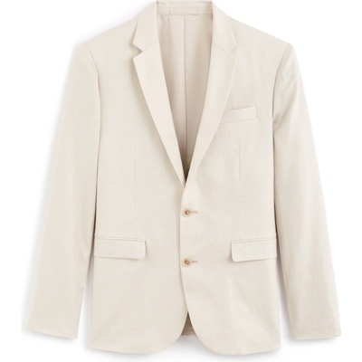 Celio Lněné sako Buhot2 Béžová – Zbozi.Blesk.cz
