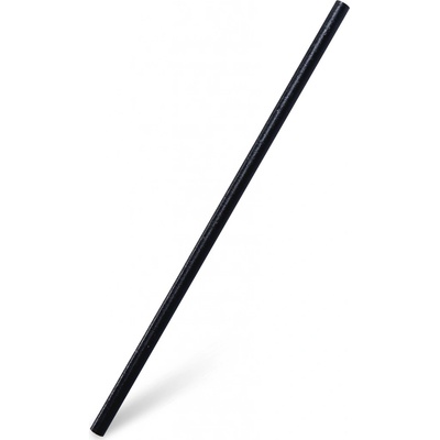 Wimex Slamka bio-kompozit čierna Jumbo O 8 mm x 25cm 100 ks