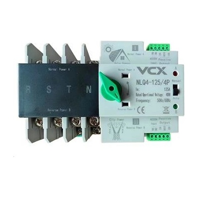 Automatický přepínač sítí - napájení VCX 4P 400V 125A - NLQ4-125/4P pro FVE – Zbozi.Blesk.cz