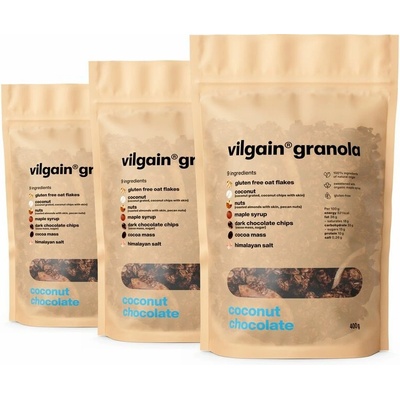 Vilgain Granola – 3× kokos s čokoládou 400 g