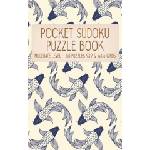 Independently Published Pocket Sudoku Puzzle Book: Moderate Level - 150 puzzles 9x9 & 16x16 grids Koi Fish Pattern Blue Travel Size Paperback Notebook | Faroutandfabulous Puzzle Books