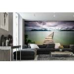 DIMEX ART Самозалепваща се флизелинова фототапета дървен кей 375 x 250 см