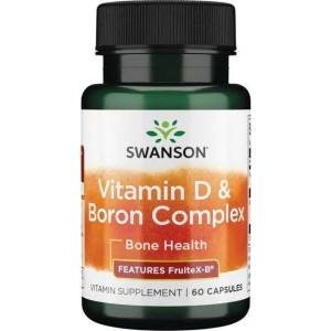 Swanson Vitamin D & Boron Complex, 60 капсули, Swanson (SWU212)