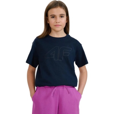 4F JUNIOR TSHIRT F2333 31S NAVY Modrá 2025