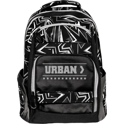 S-Cool Ученическа тийн раница s-cool анатомична urban black lines, 24 л