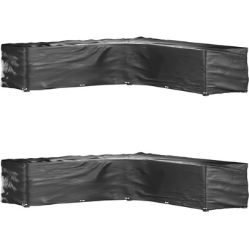 Image 1 of vidaXL Покривала за ъглови градински мебели 2 бр 20 капси 300x300x70см (3155375)