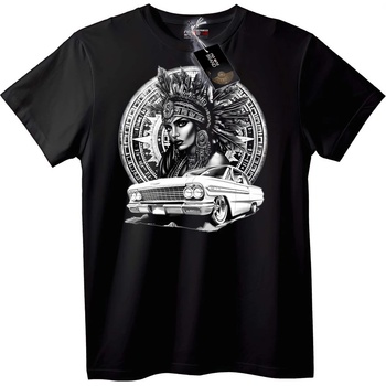NOONEBRAND Тениска Местен Вожд и Класически Автомобил - 2XL, White